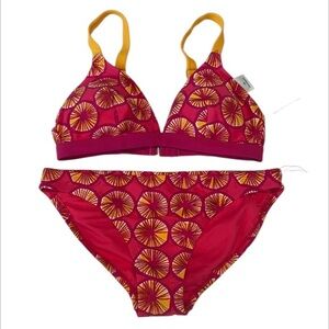 Marimekko for Target orange slice bikini swim suit set size XS
